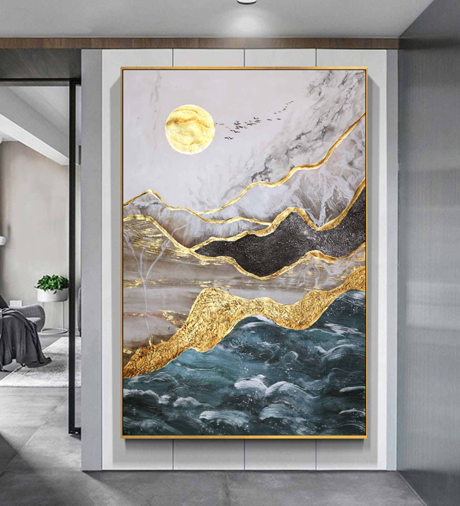 Buy Grey Natural Framed Oil Canvas Original Handmade Painting at 26% ...