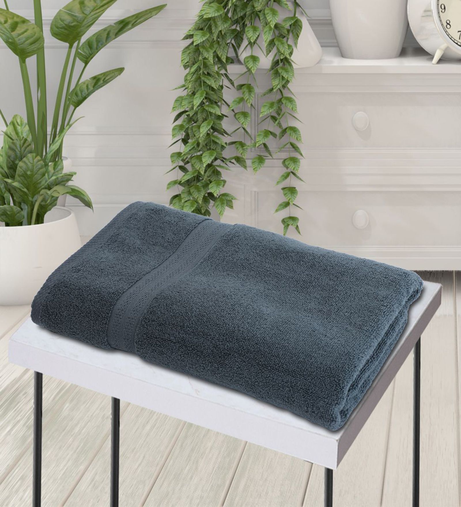 Paradiso Grey 100% Cotton Zero Twist 500 GSM Bath Towel