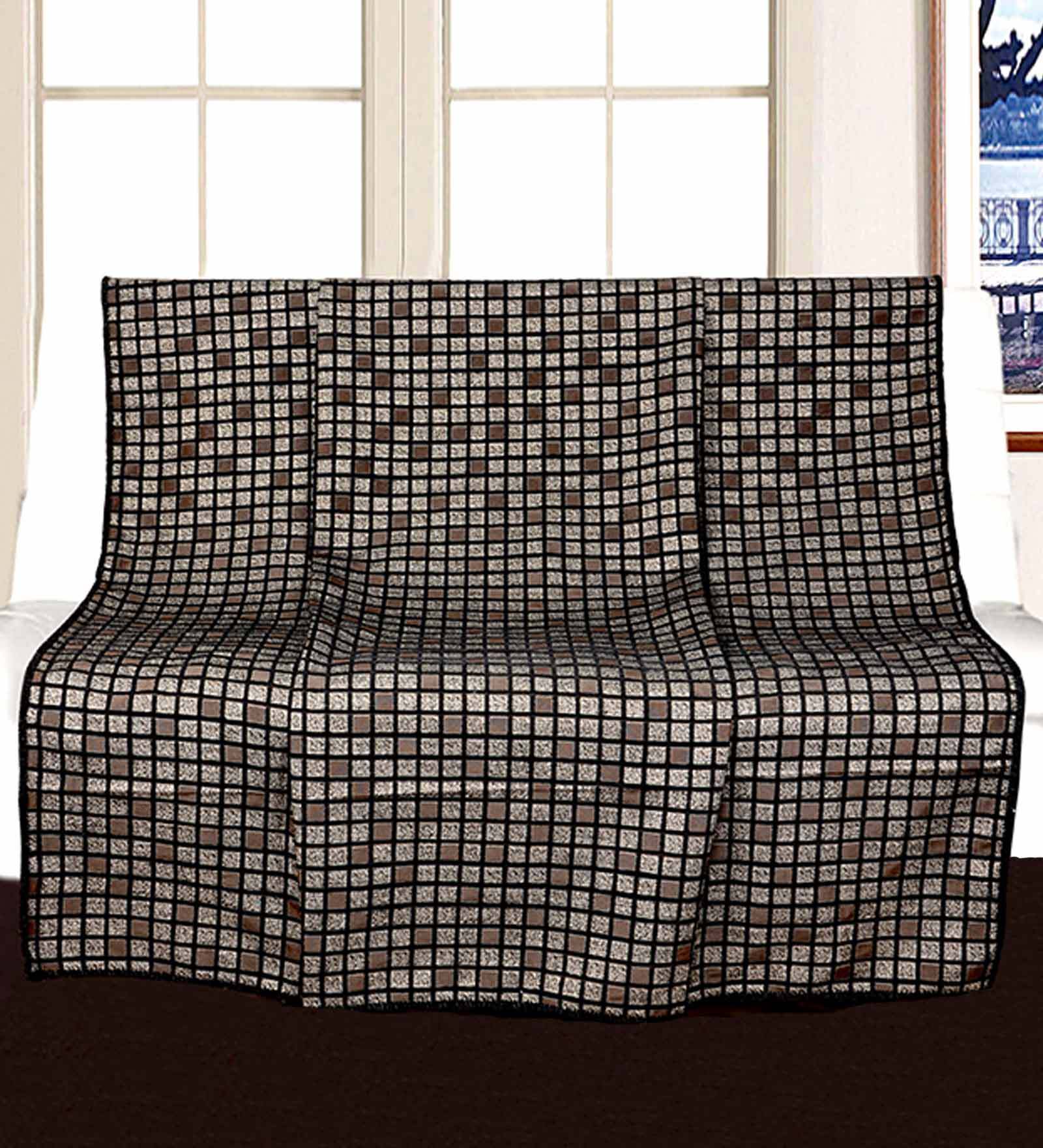 Collection Polyester Throw Buy Grey Polyester Printed 82X55 Inch Decorative Throw at 54% OFF by ...