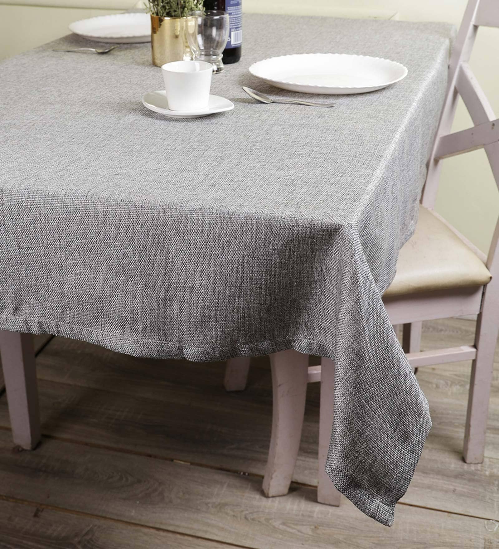 Premium (90x50) Grey Jute Table Cloth