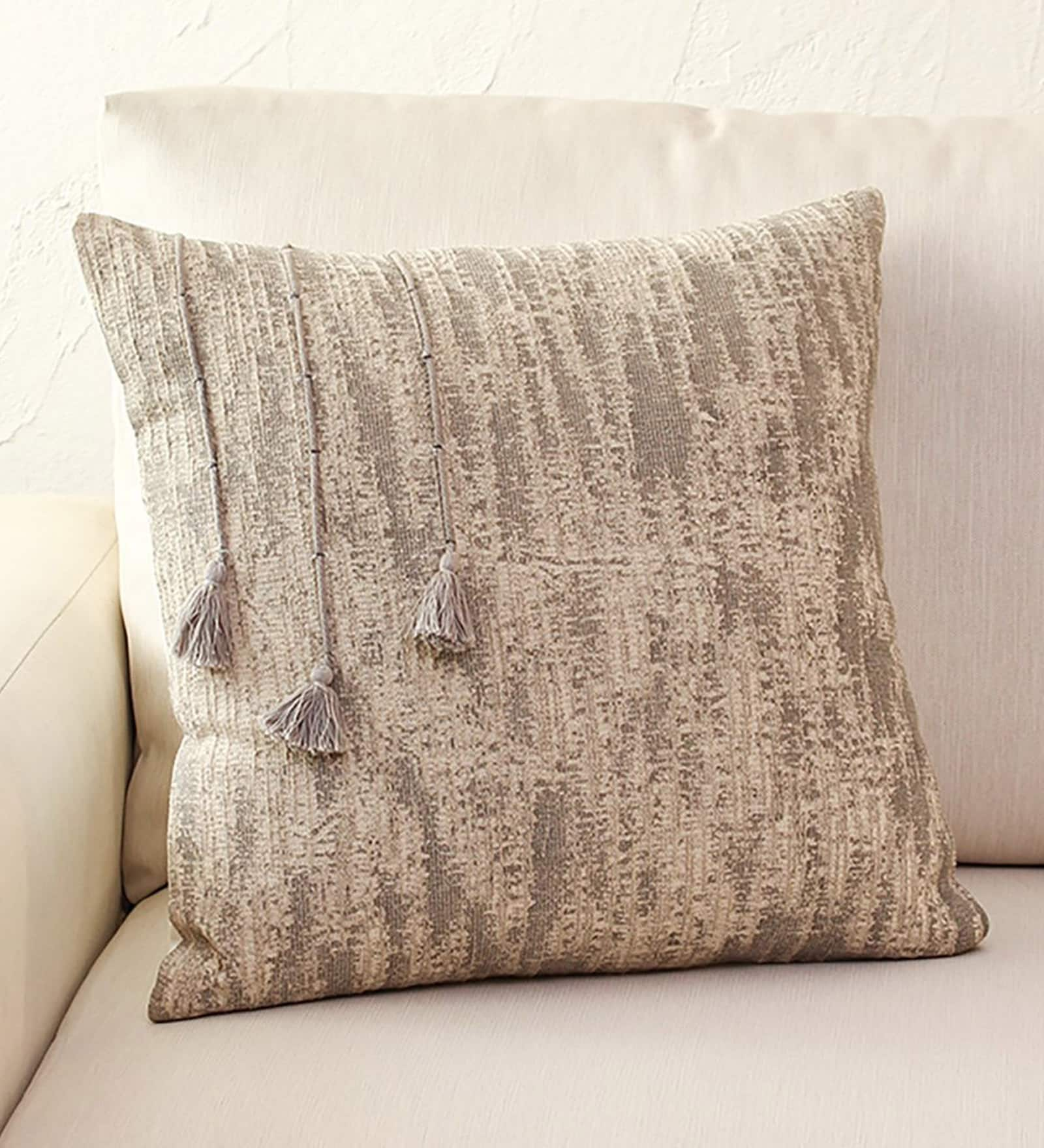 Buy Grey Textured Cotton 16 X 16 Inches Cushion Cover By House This At   Grey Solid 16 X 16 Inches Cushion Cover By House This Grey Solid 16 X 16 Inches Cushion Cover By Hou Tstlsl 