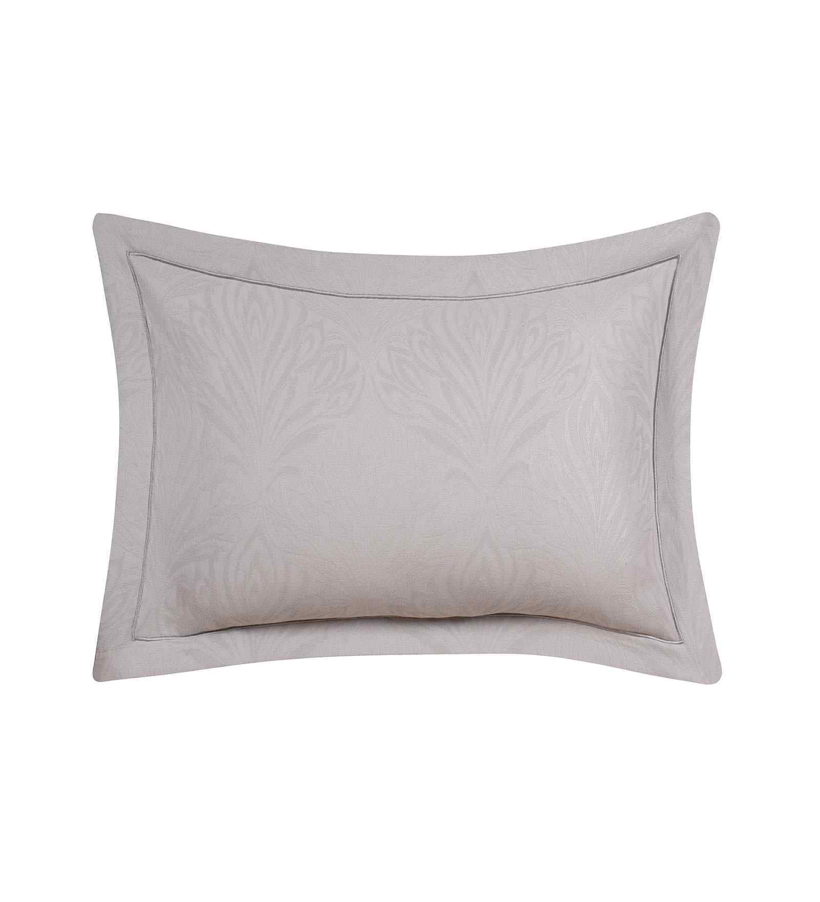 Grey Solid 235 TC Viscose Cotton 2 Pillow Sham Set