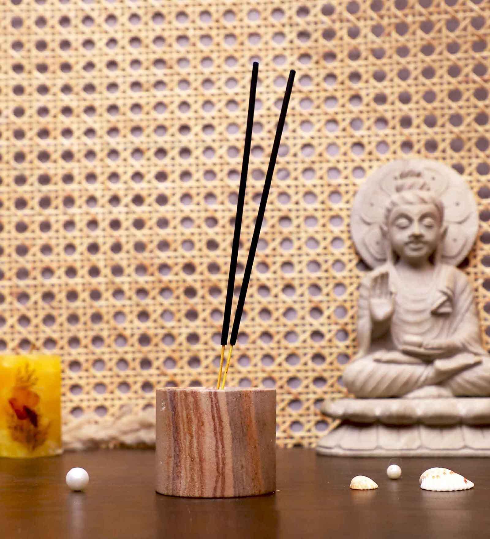 Grey Stone Incense Holder