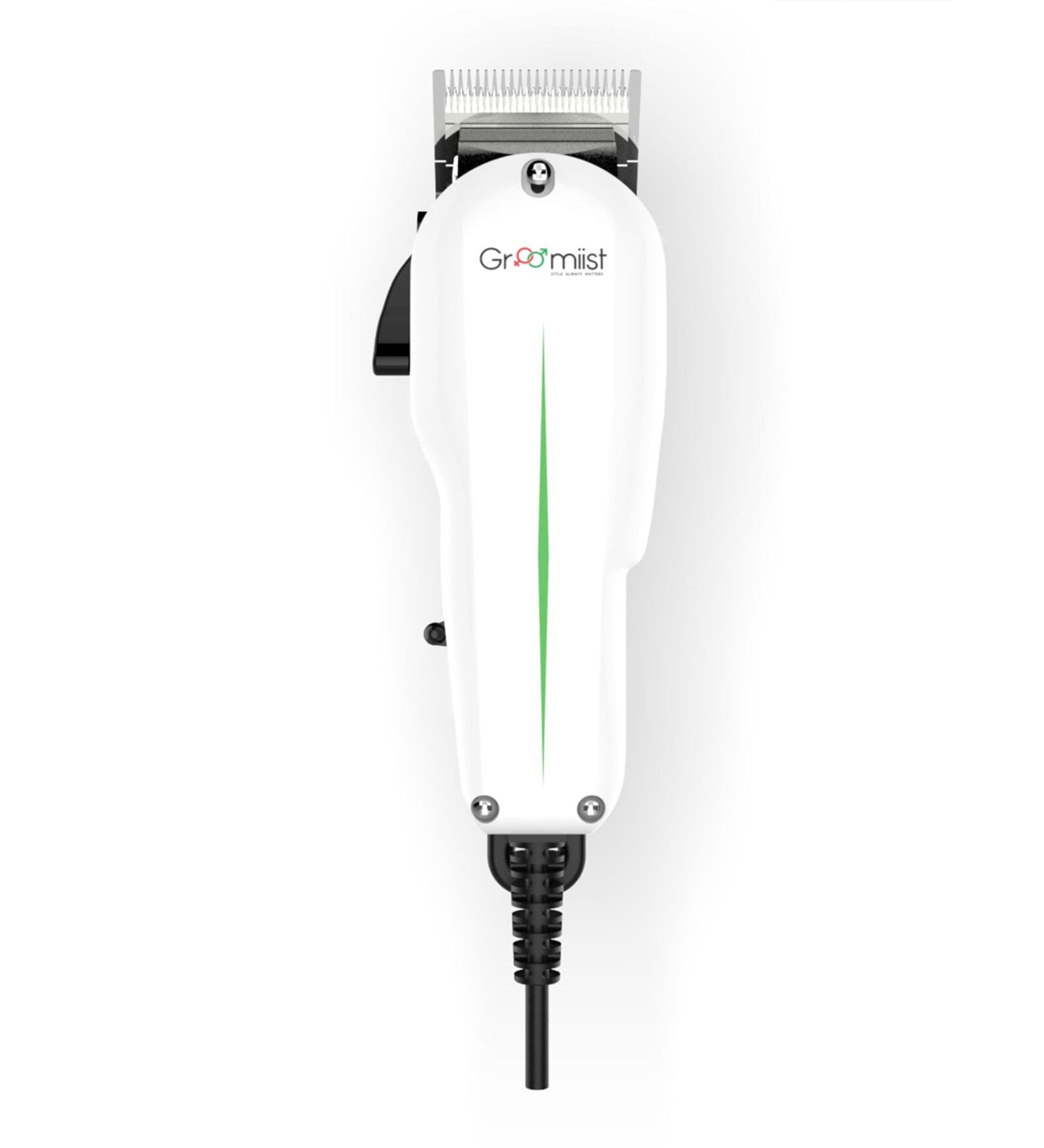 Groomiist Professional Series Corded Hair & Beard Trimmer SST-786 (E) (White & Black), Medium