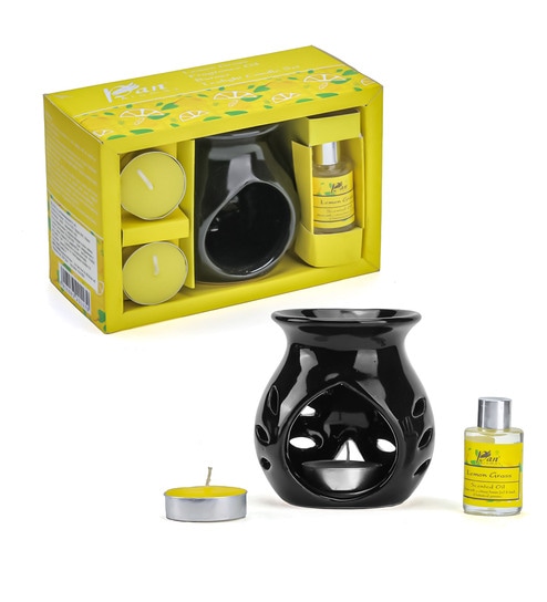 Grass Ceramic Burner Gift Set (Yellow)