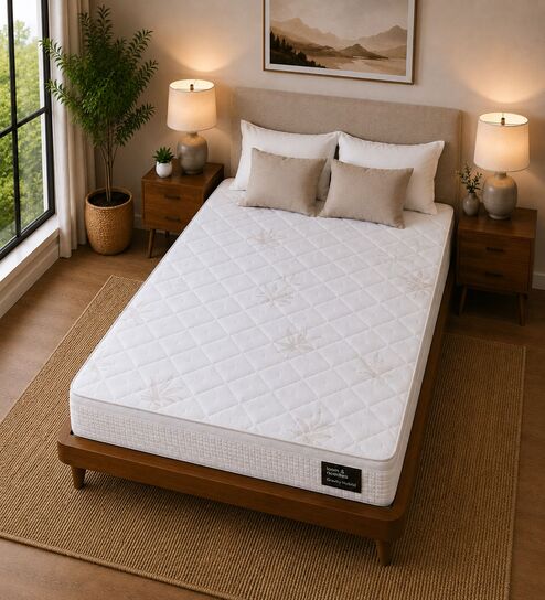 Gravity Cool EutoTop Hybrid 5 Zone 7 Layered 8 Inch Pocket Spring & Latex Mattress In King Size