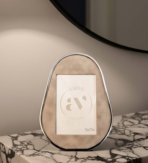 Gray Urban Leather Wall And Tabletop Photo Frame 5X7Inches