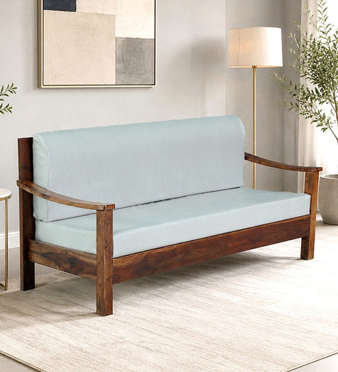 Graz Sheesham Wood 3 seater Sofa in Provincial Teak Finish