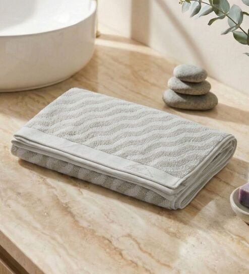 Green 100% Cotton 500 Gsm Bath Towel