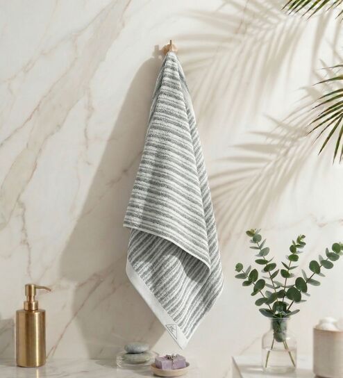 Green 100% Cotton 500 Gsm Bath Towel