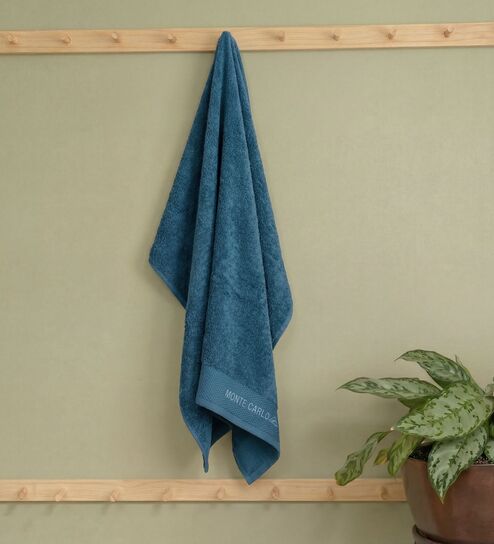 Green 100% Cotton 650 Gsm Bath Towel