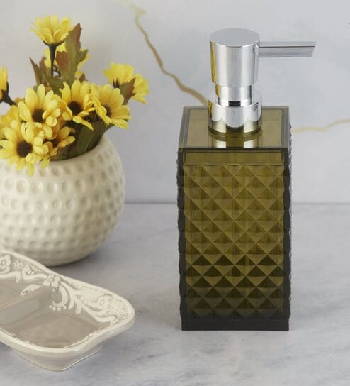 Green 300 ml Acrylic Liquid Soap Dispenser 