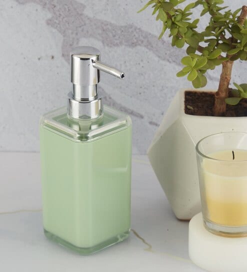 Green 300 ml Acrylic Liquid Soap Dispenser 