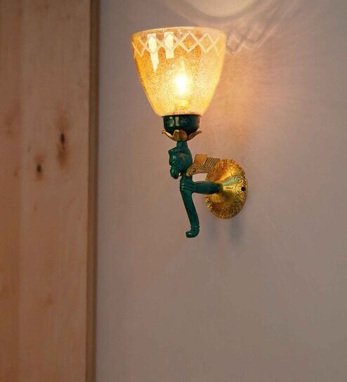 Nigella Green Aluminium Wall Sconces