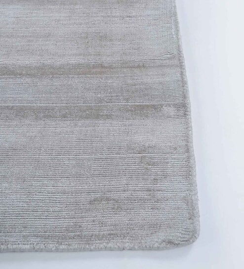 Green Solid Art Silk 5 ft x 7 ft Hand Woven Carpet by Jaipur Rugs