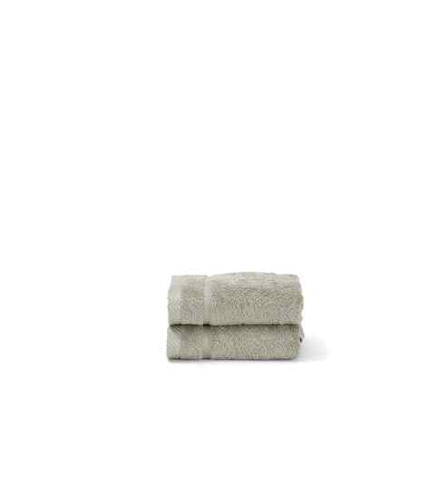 Green Bamboo Cotton Solid 650 GSM Hand Towel Set (2Pc)