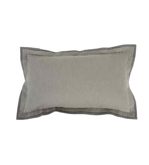 Green Cotton Solid 14x24 inches Rectangle Cushion Cover