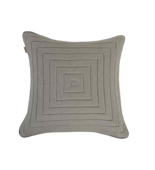 Green Cotton Solid 18x18 inches Square Cushion Cover