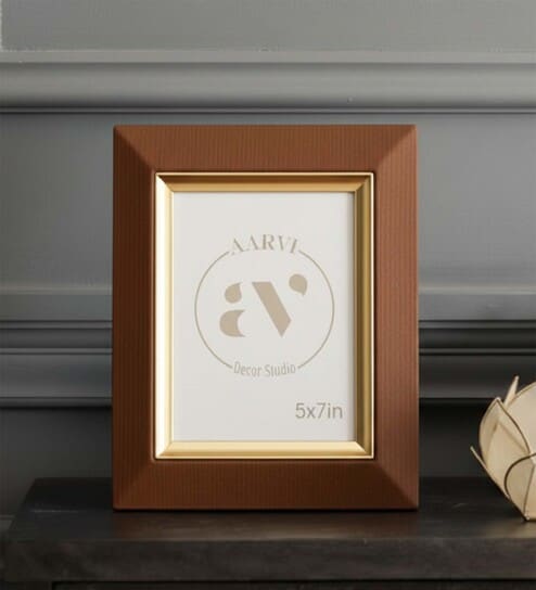 Green Faux Leather Wall And Tabletop Photo Frame 5X7Inches
