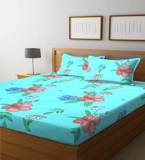 Size: Double Cotton Trident Comfort Living Bed Sheet, For Home at