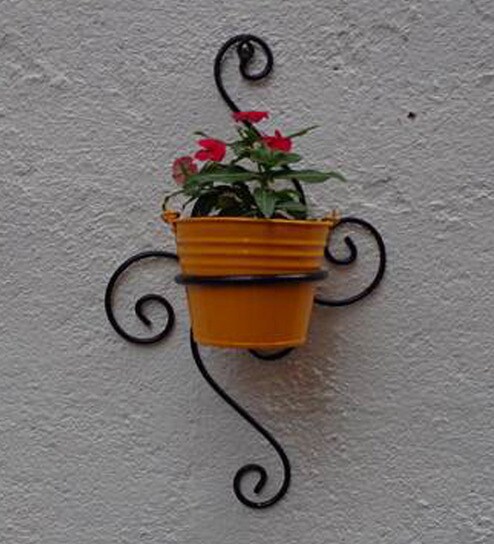 Buy Green Gardenia Wrought Iron Pot Holder/Bracket Online - Hanging ...