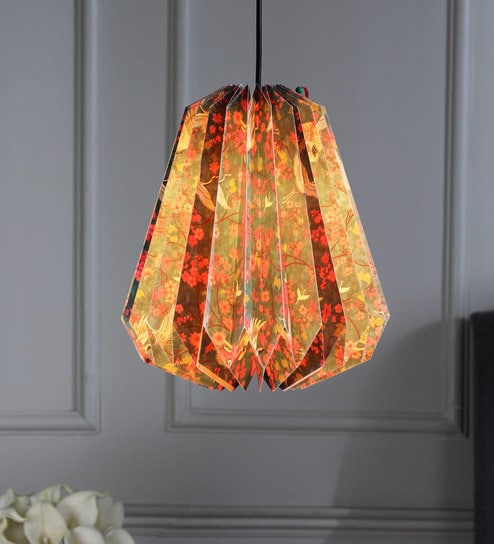 Buy Green Paper Hanging Light By India Circus By Krsnaa Mehta