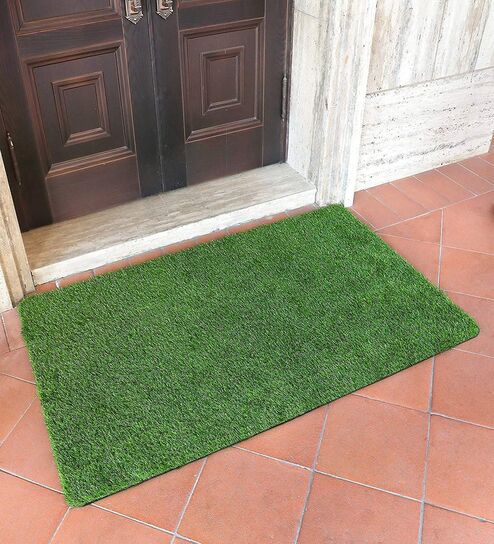 luxe home international Green Plastic 16x24 Inches Pet Friendly Balcony Grass Mat-picture-13