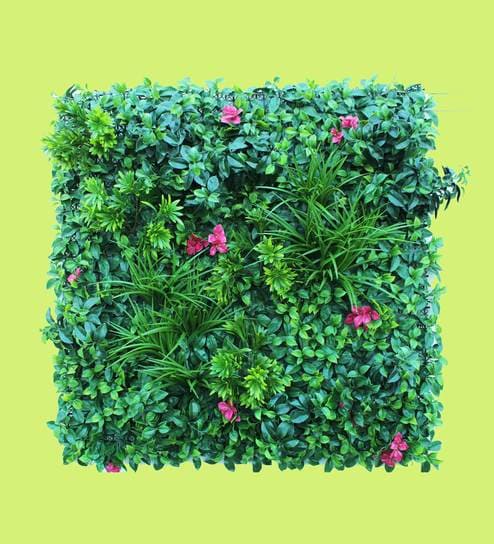 Buy Green Pvc Big Size Garden Wall Mats With Mixed Leaves And