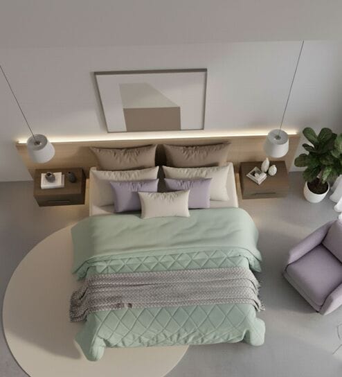 Green Soft Fluffy Micro Solid Plain Heavy Winter Double 150GSM Reversible Comforter