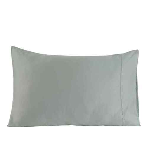 Green Solid 400 TC Cotton 2 Pillow Cover Set