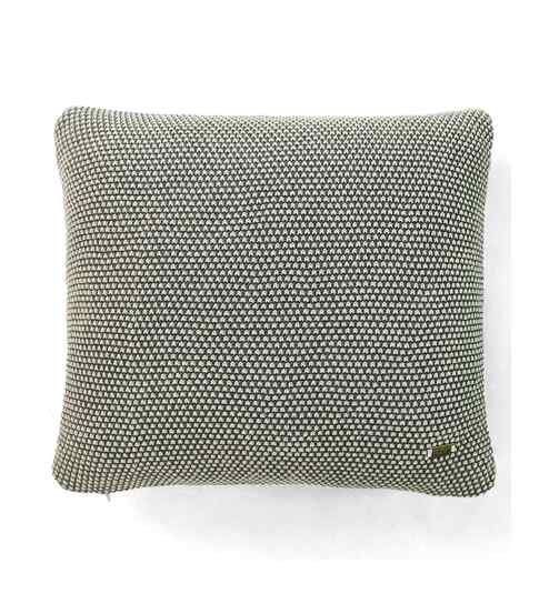 Grey & Natural 100% Cotton Mini Wafle 16X16 Inches Knitted Cushion Cover