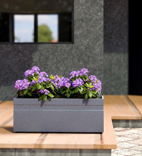 Grey GT rectangular 218 Planter