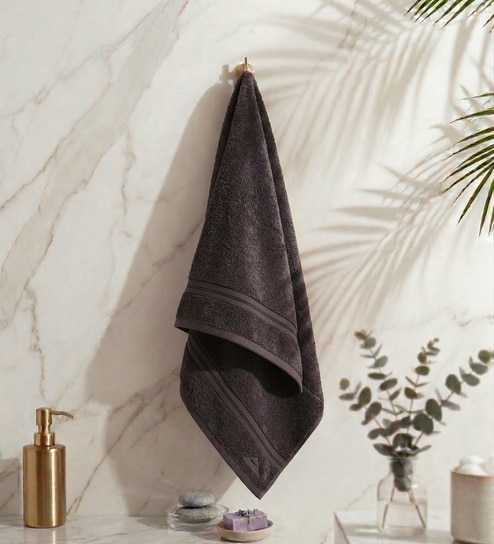 Grey 100% Cotton 400 Gsm Bath Towel
