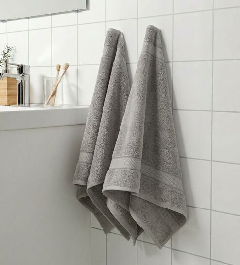 Grey 100% Cotton 625 Gsm Hand Towel