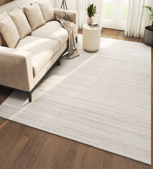 Grey Abstract Others 6 ft X 9 ft Hand Woven Carpet