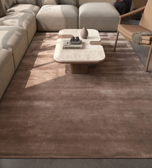 Grey Abstract Viscose 5 ft X 8 ft Hand Tufted Rectangle Carpet