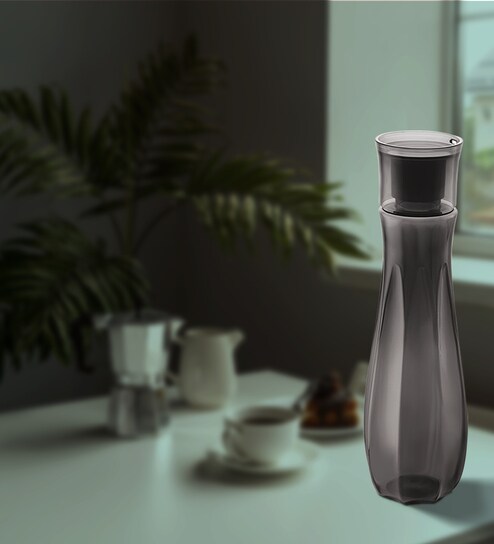 Grey Plastic (Set of 4) Floret Water Bottle