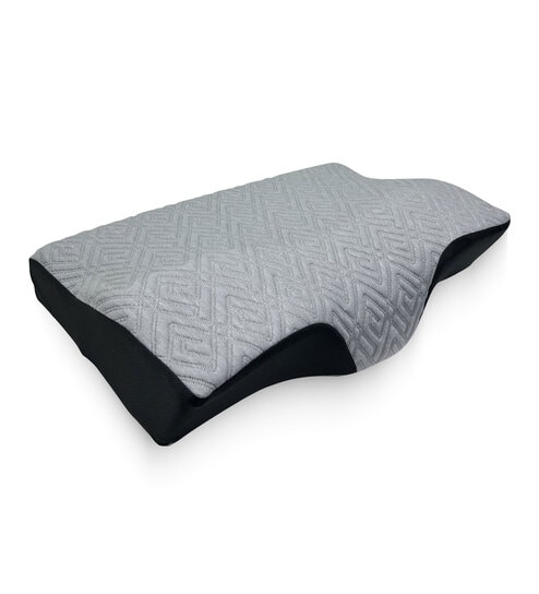 Grey Black Gel Memory Foam 20 x 13 Inch Cervical Pillow