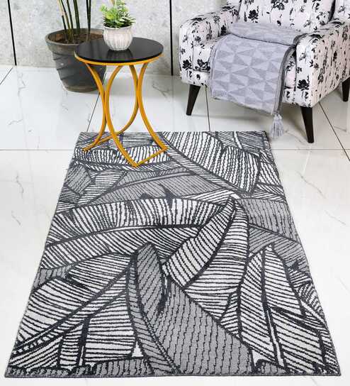 Grey Kera Modern Pile 5X7 Ft Carpet