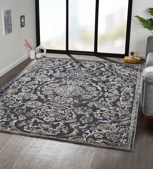Grey Persian 4x6 Feet Machine Made Carpet