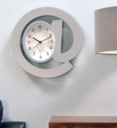 Buy Grey Plastic Analog Wall Clock By Home Online Novelty Wall Clocks Wall Clocks Home Decor Pepperfry Product