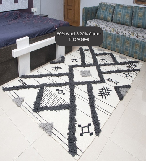 the woven legacy Grey Shag Wool Hand Woven Carpet-picture-35