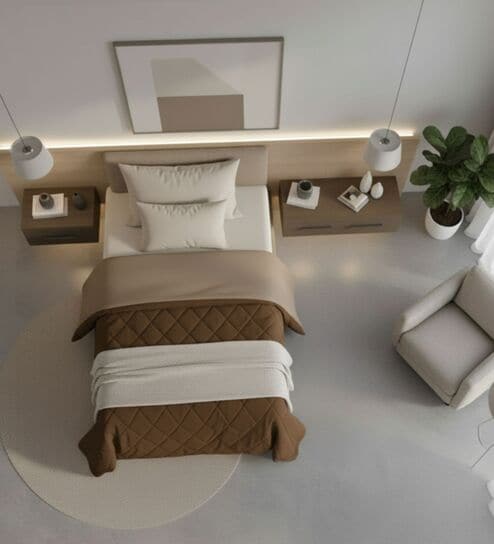 Brown Soft Fluffy Micro Solid Plain Heavy Winter Single 150GSM Reversible Comforter