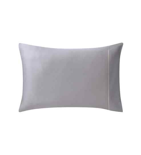 Grey Solid 300 TC Cotton 2 Pillow Cover Set