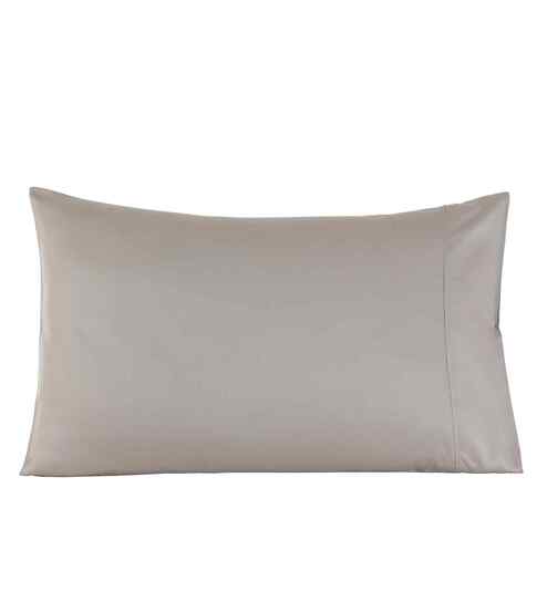 Grey Solid 400 TC Cotton 2 Pillow Cover Set