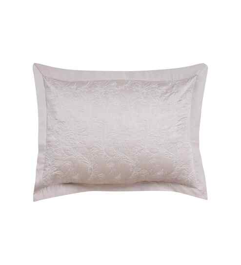 Grey Solid 400 TC Cotton Polyester 2 Pillow Sham Set
