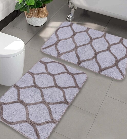 AVI LIVING Bath mats in Cotton for Bathroom Home Door Living or