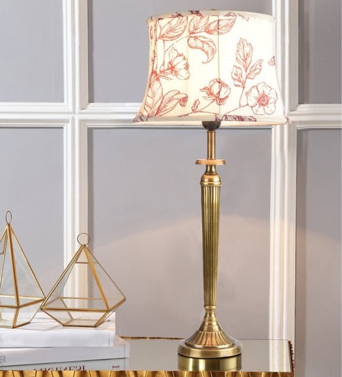 white lamp stand