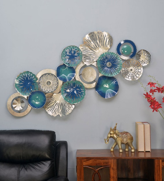 Buy Green Metal Coral Reef Wall Art By Home Online Abstract Metal Art Metal Wall Art Home Decor Pepperfry Product