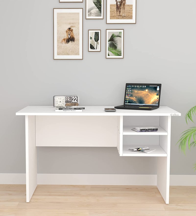 Buy Grady Writing Table in White Finish by Anikaa Online - Modern ...